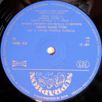 LP Wolfgang Amadeus Mozart: Malá Noční Hudba / Divertimento D Dur / Adagio A Fuga C Moll 