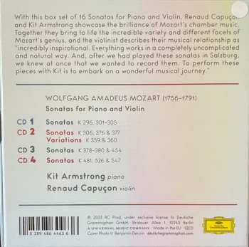 4CD/Doos Wolfgang Amadeus Mozart: Sonatas For Piano & Violin