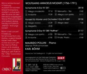 CD Wolfgang Amadeus Mozart: Symphonie KV 201 / Klavierkonzert KV 459 / Symphonie KV 385 "Haffner"