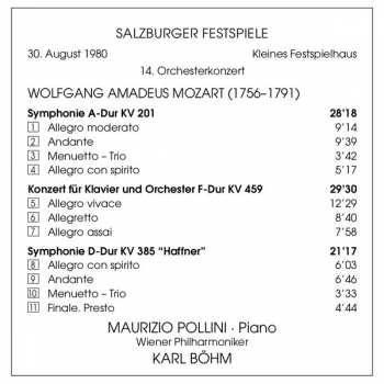 CD Wolfgang Amadeus Mozart: Symphonie KV 201 / Klavierkonzert KV 459 / Symphonie KV 385 "Haffner"