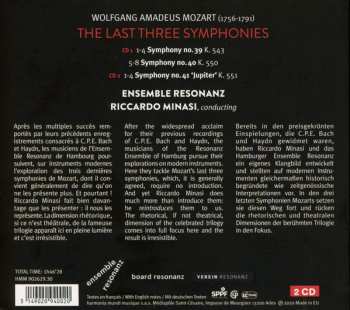 2CD Wolfgang Amadeus Mozart: Symphonies 39 - 40 - 41 'Jupiter' DIGI