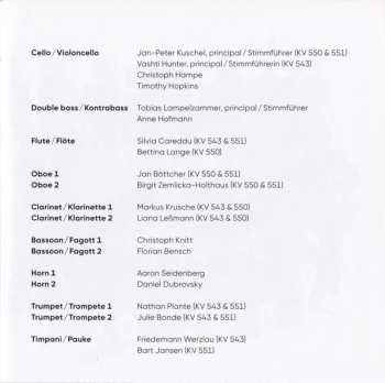2CD Wolfgang Amadeus Mozart: Symphonies N° 39–41