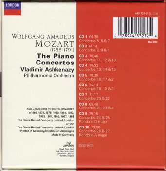 10CD/Doos Vladimir Ashkenazy: The Piano Concertos