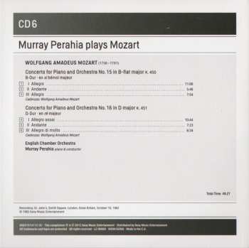 12CD/Doos Wolfgang Amadeus Mozart: The Piano Concertos