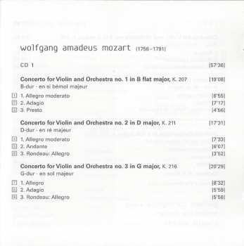 2CD Wolfgang Amadeus Mozart: The Violin Concertos | Sinfonia Concertante