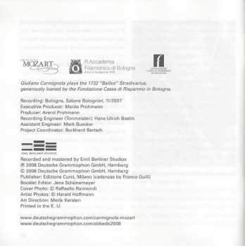 2CD Wolfgang Amadeus Mozart: The Violin Concertos | Sinfonia Concertante