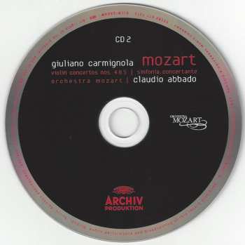 2CD Wolfgang Amadeus Mozart: The Violin Concertos | Sinfonia Concertante