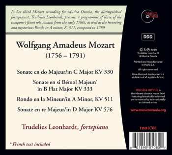 CD Wolfgang Amadeus Mozart: Sonatas K. 330, K. 333, K. 576 / Rondo, K. 511