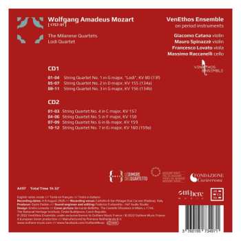 2CD Wolfgang Amadeus Mozart: The Milanese Quartets - Lodi Quartet