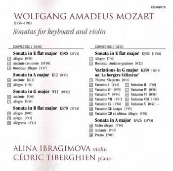 2CD Wolfgang Amadeus Mozart: Violin Sonatas K11, 12, 302, 359, 380, 526, 570