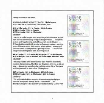 2CD Wolfgang Amadeus Mozart: Violin Sonatas K8, 13, 26, 28, 303, 360, 377, 378, 403