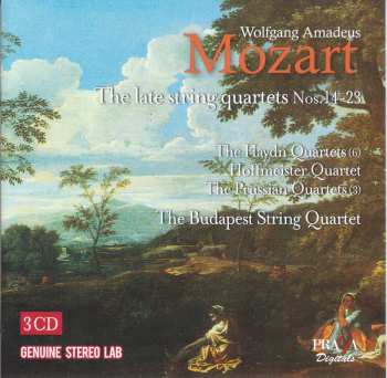 3CD Wolfgang Amadeus Mozart: The Late String Quartets No. 14-23