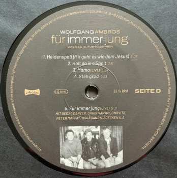 2LP Wolfgang Ambros: Für Immer Jung - Das Beste Aus 50 Jahren