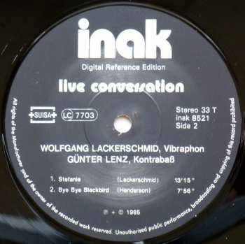 LP Wolfgang Lackerschmid: Live Conversation