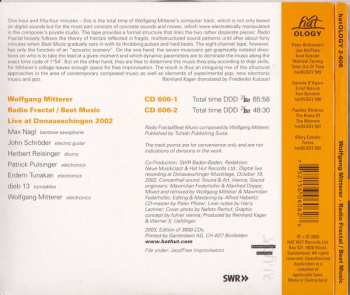 2CD Wolfgang Mitterer: Radio Fractal / Beat Music - Donaueschingen 2002