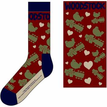 Merch Woodstock: Enkelsokken Birds & Hearts