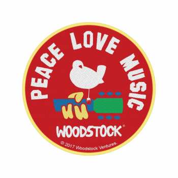 Merch Woodstock: Patch Peace Love Music 