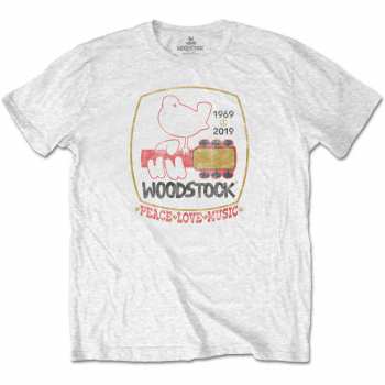 Merch Woodstock: T-shirt Peace Love Music