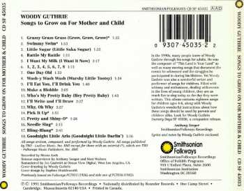 CD Woody Guthrie: Songs To Grow On For Mother And Child