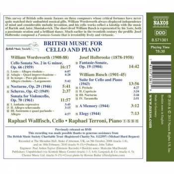 CD Raphael Wallfisch: British Music For Cello And Piano