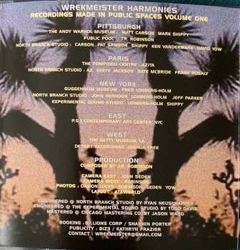 CD/DVD Wrekmeister Harmonies: Recordings Made In Public Spaces Volume One