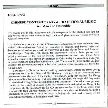 2CD Wu Man: Chinese Traditional & Contemporary Music For Pipa And Ensemble