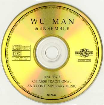 2CD Wu Man: Chinese Traditional & Contemporary Music For Pipa And Ensemble