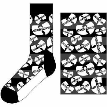 Merch Wu-Tang Clan: Enkelsokken Logo Wu-tang Clans Monochrome