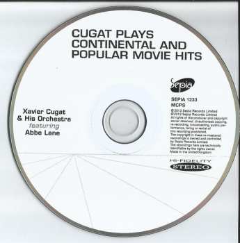 CD Xavier Cugat And His Orchestra: Cugat Plays Continental And Popular Movie Hits