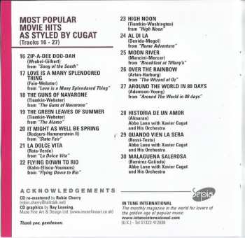 CD Xavier Cugat And His Orchestra: Cugat Plays Continental And Popular Movie Hits