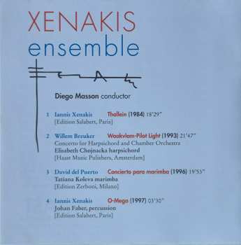 CD Xenakis Ensemble: Xenakis Ensemble
