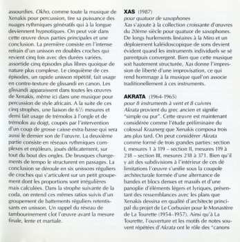 CD Iannis Xenakis: Ensemble Music 2