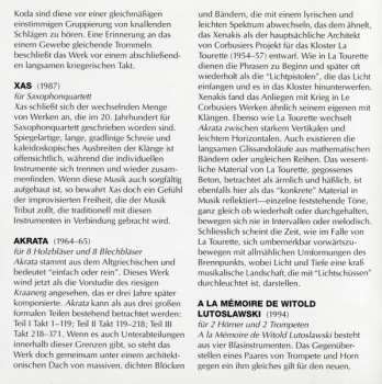 CD Iannis Xenakis: Ensemble Music 2