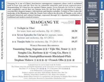CD Xiaogang Ye: Seven Episodes For Lin'an