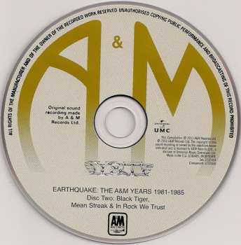 4CD/Doos Y & T: Earthquake - The A&M Years