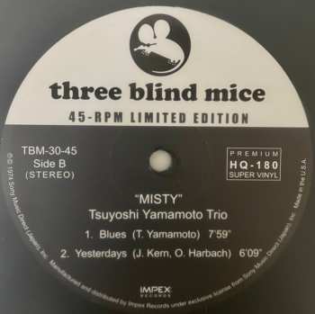2LP Tsuyoshi Yamamoto Trio: Misty LTD
