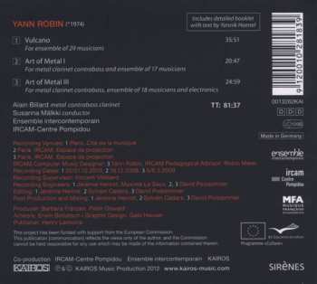 CD Ensemble Intercontemporain: Vulcano / Art Of Metal I, III