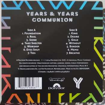 LP Years & Years: Communion PIC