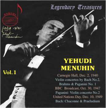 Album Yehudi Menuhin: Vol.1