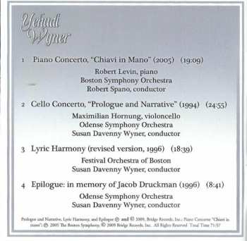 CD Yehudi Wyner: Orchestral Works