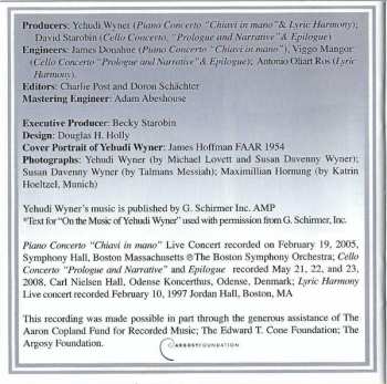 CD Yehudi Wyner: Orchestral Works
