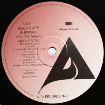 LP Yellow Magic Orchestra: Solid State Survivor