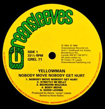 LP Yellowman: Nobody Move Nobody Get Hurt
