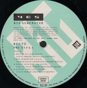 LP Yes: Big Generator