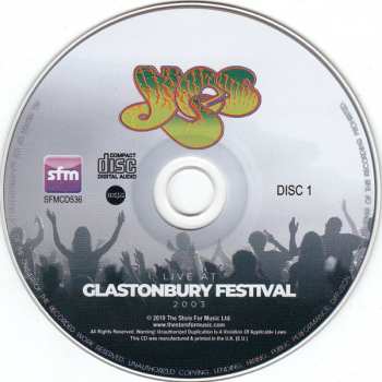 2CD Yes: Live At Glastonbury Festival 2003