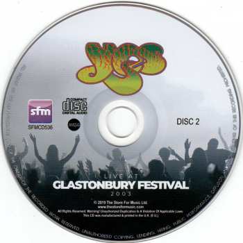 2CD Yes: Live At Glastonbury Festival 2003