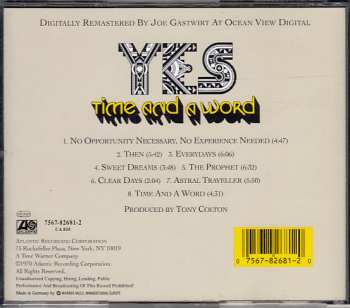 CD Yes: Time And A Word
