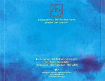 2CD Yes: Union 30 Live: Wembley Arena London June 29th 1991