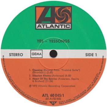 3LP Yes: Yessongs