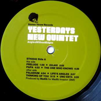 2LP Yesterdays New Quintet: Angles Without Edges